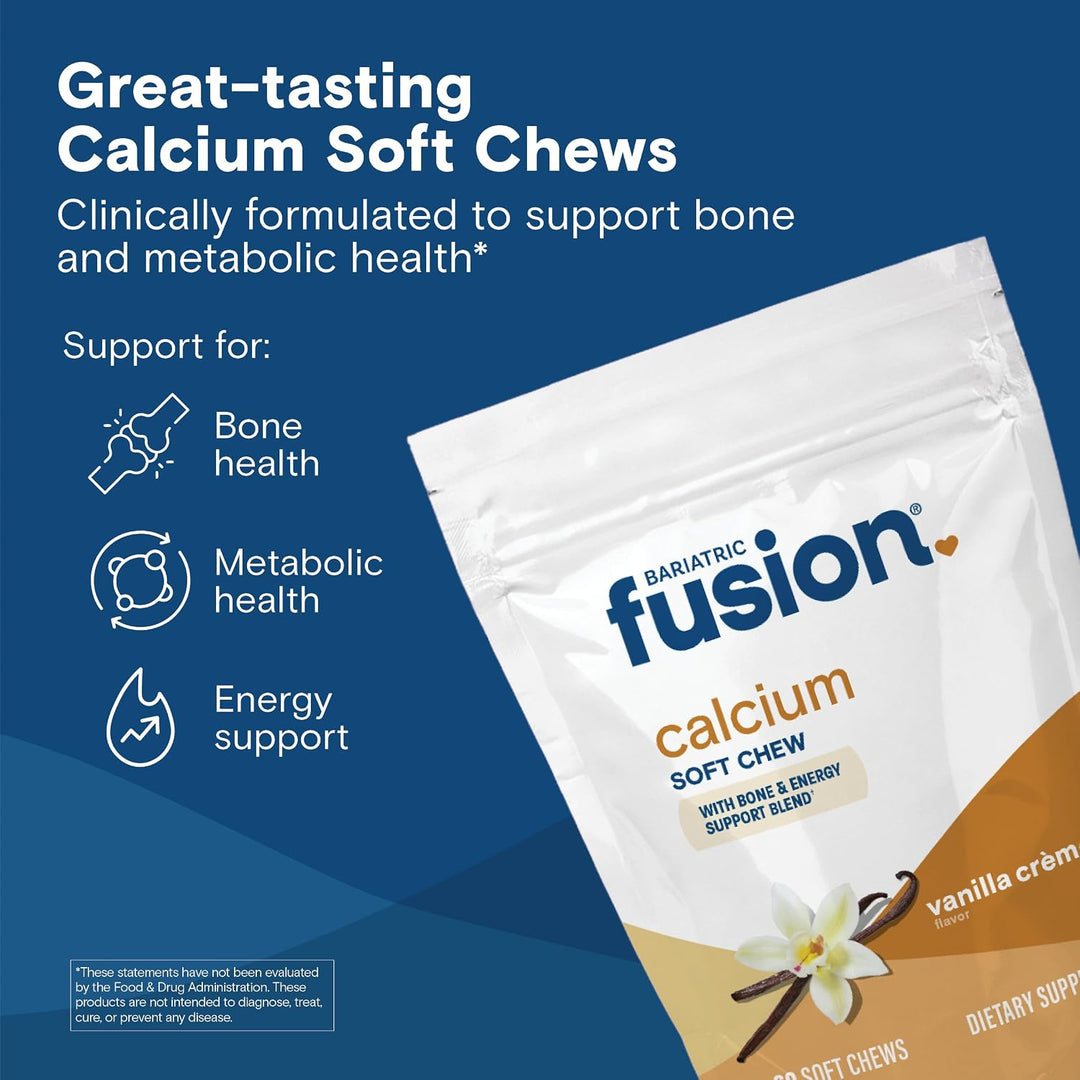 Bariatric Fusion Citrato de calcio con sabor a vainilla, 500 mg y v...