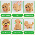 YOUGAANY Perro de juguete interactivo realista cuenta con