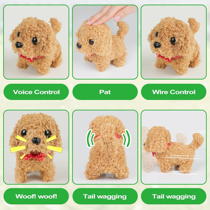 YOUGAANY Perro de juguete interactivo realista cuenta con