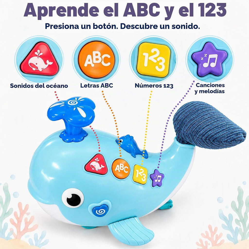 Juguetes para bebés de 6 a 12 meses, juguete musical de aprendizaje de