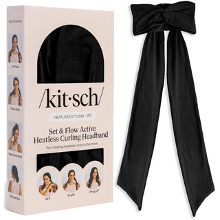 Kitsch Set & Flow Active - Diadema rizadora sin calor para mujer, c...