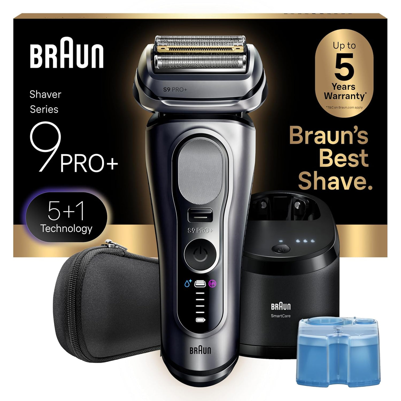 Braun Series 9 PRO+ - Afeitadora eléctrica para hombres, maquinilla...