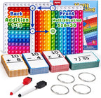 JoyCat 288 tarjetas de matemáticas y tablero de doble cara, 4 operaciones