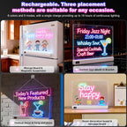 Cosmody - Tablero de dibujo LED recargable, regalo para niños y niñas a partir de 3 años (blanco)