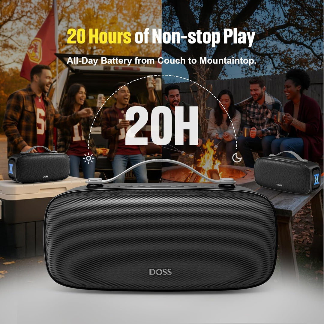 DOSS Extreme Boom Pro D300 - Altavoz Bluetooth, sonido estéreo inme...