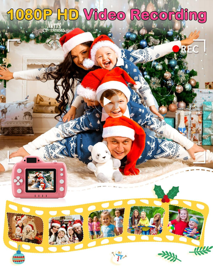 Cámara para niños con proyector: regalo perfecto para cumpleaños, N...