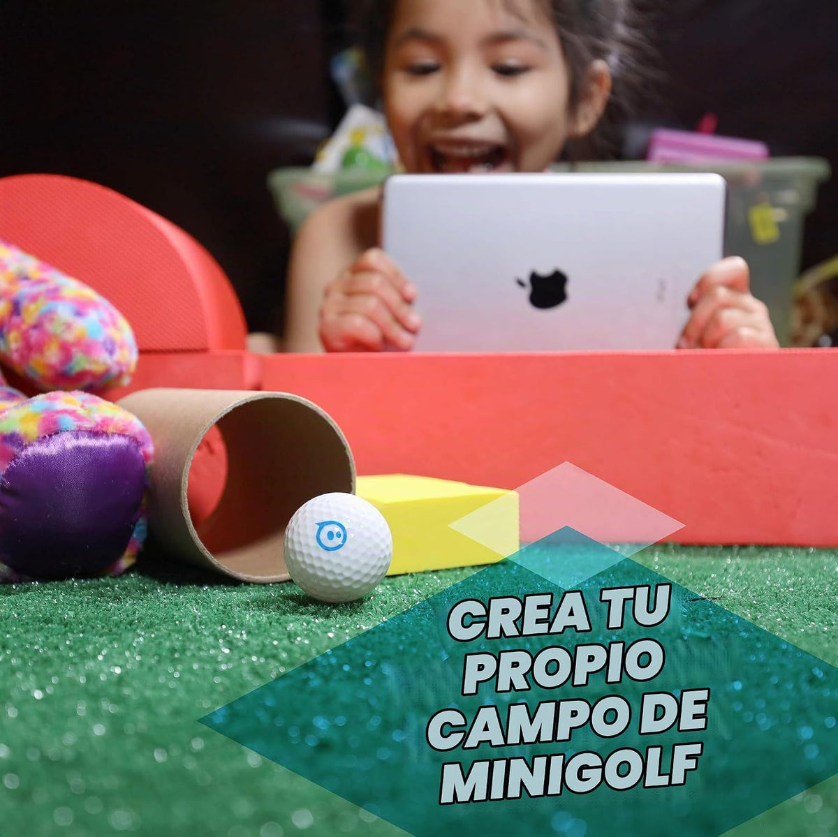 Sphero Mini Golf: Pelota de robot programable habilitada para aplicaciones – Juguete educativo STEM para niños de 8 años en adelante – Conduce, juega y codifica con la aplicación Play & Edu, color blanco cáscara de huevo