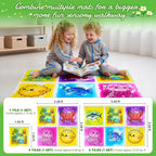 Large Sensory Floor Tiles, 20" Ocean Themed Play Mats, Autism Toys, 6-Pack