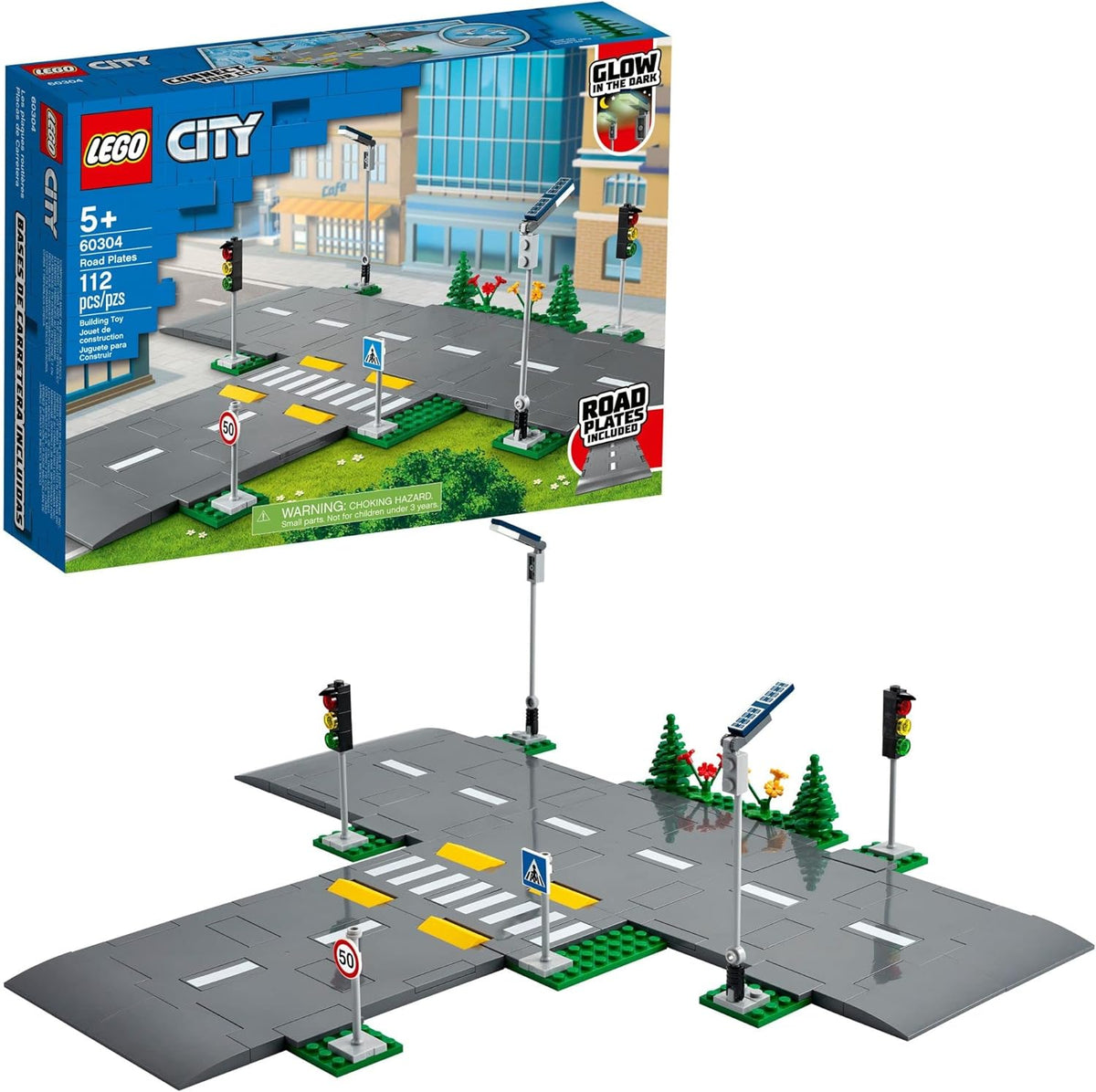 LEGO City Road Plates 60304 Kit de construcción juguete