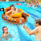 La piscina inflable del barco pirata flota los niños 3-11 años con el arma