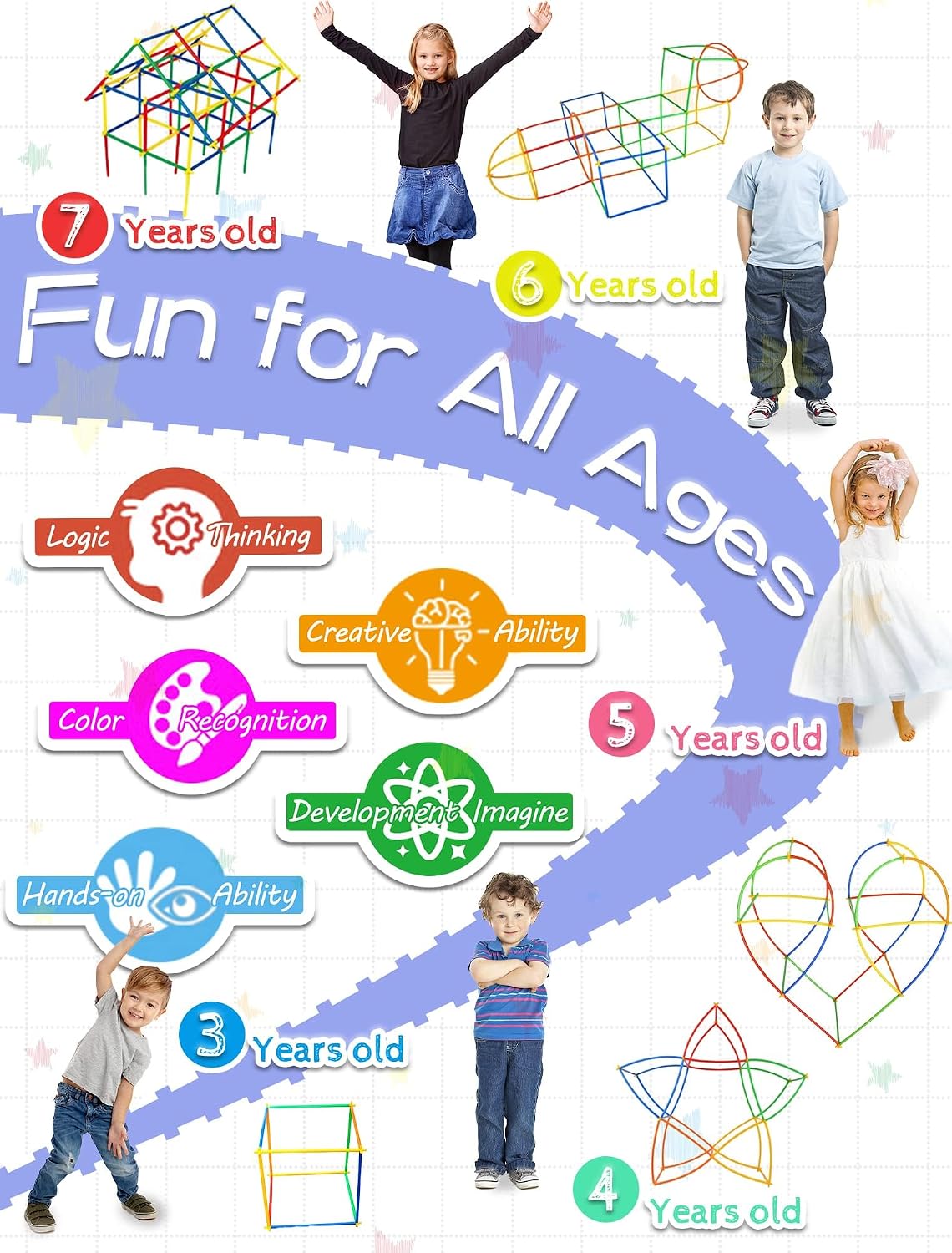 600 juguetes de construcción STEM, juguetes de constructor de paja, juegos de construcción de ingeniería de grado superior para niños, desarrolla habilidades motoras y pensamiento lógico, divertido juguete educativo ideal para regalo