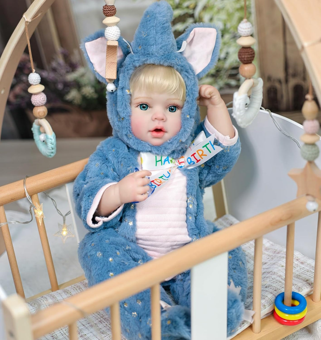 Doldeyiy Muñeca de bebé, muñeca de bebé realista de 20 pulgadas con...