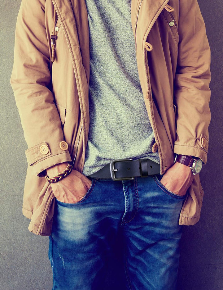 Timberland - Cinturón de piel clásico para hombre