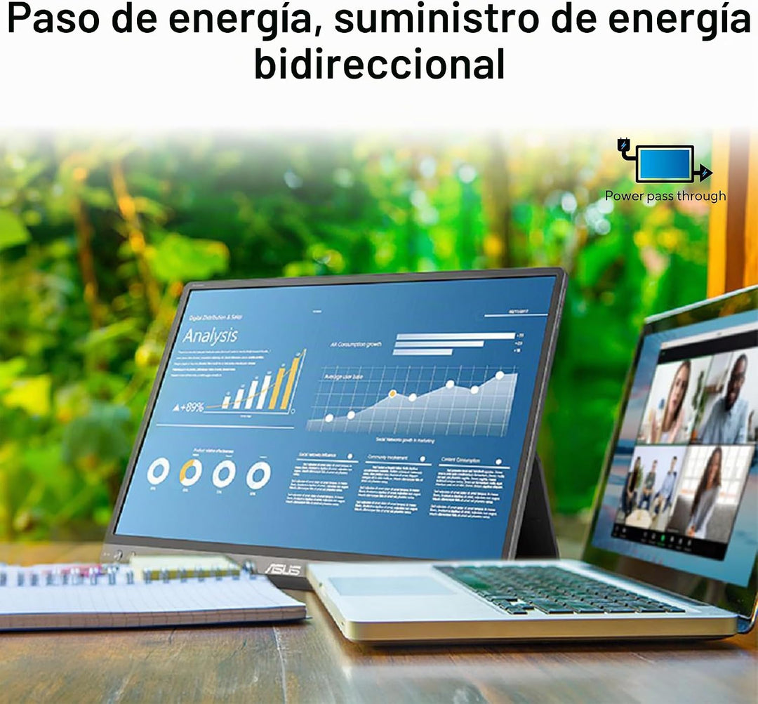 ASUS ZenScreen Monitor portátil USB-C 16:10 de 16 pulgadas (MB16NCG...