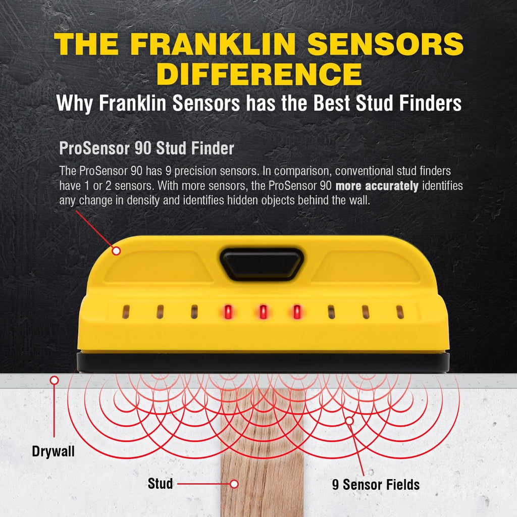 Franklin Sensors ProSensor M90 - Escáner de pared con 9 sensores