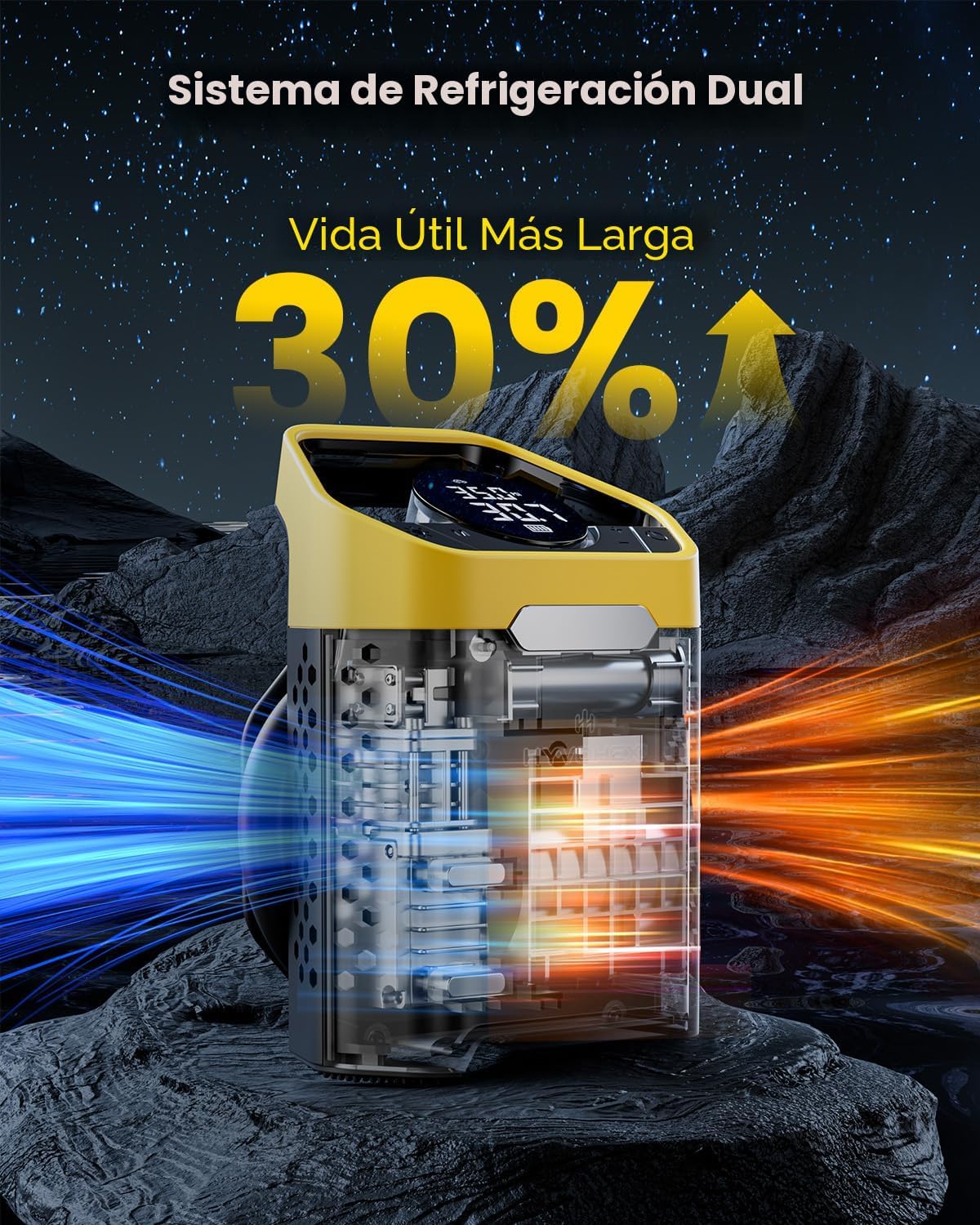 Compresor de Aire Portátil Inflador de Neumáticos de 160 PSI de Alt...