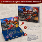 Alloy Cars - Calendario de Adviento 2026 para niños, 24 piezas, calendario de cuenta regresiva de juguete fundido a presión, regalo de Navidad, caja sorpresa para niños y niñas de 3, 4, 5, 6, 7, 8