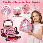 Kit de maquillaje de 59 piezas para niña, estuche de maquillaje lavable