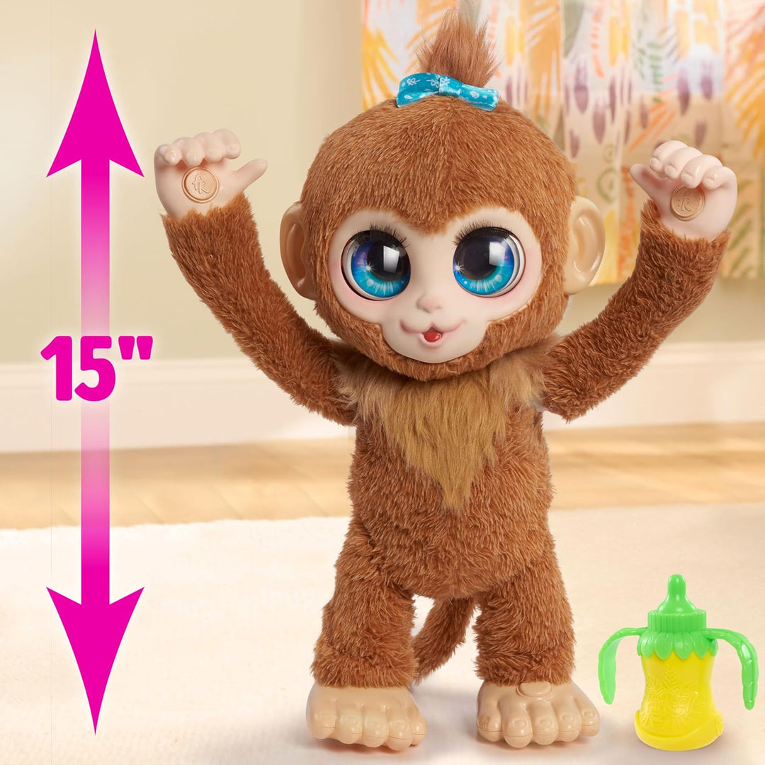 FurReal Peanut El Mono Juguetón Interactivo, Peluche Realista de 15...