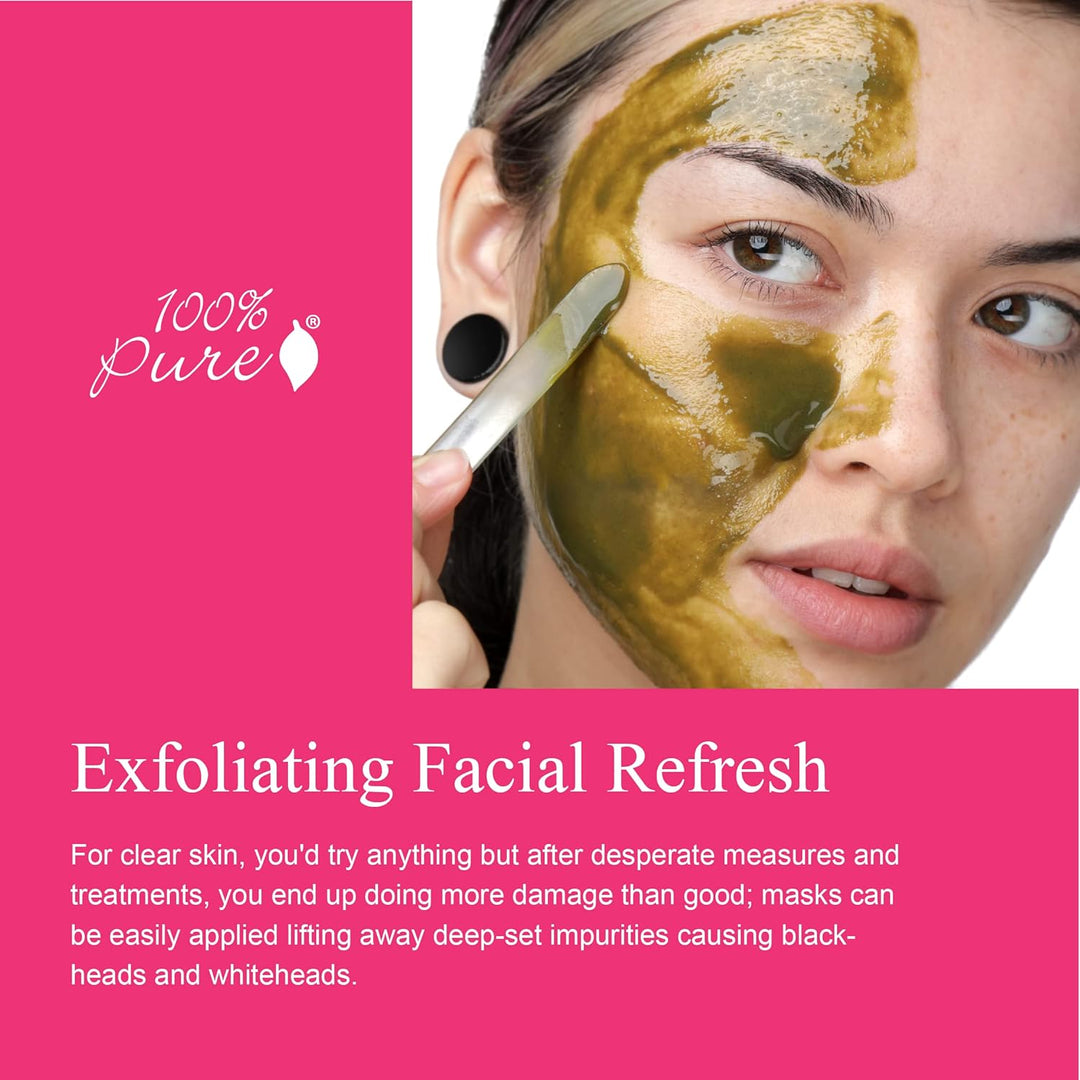 100% PURE Máscara facial de desintoxicación profunda de árbol de té...