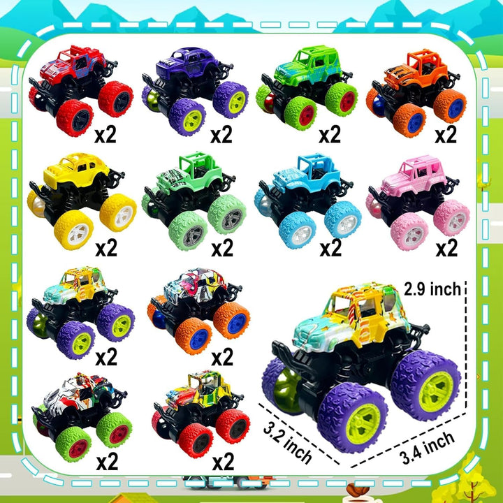 Paquete de 6 Mini Camiones Monstruo de Juguete para Niños y Niñas d...