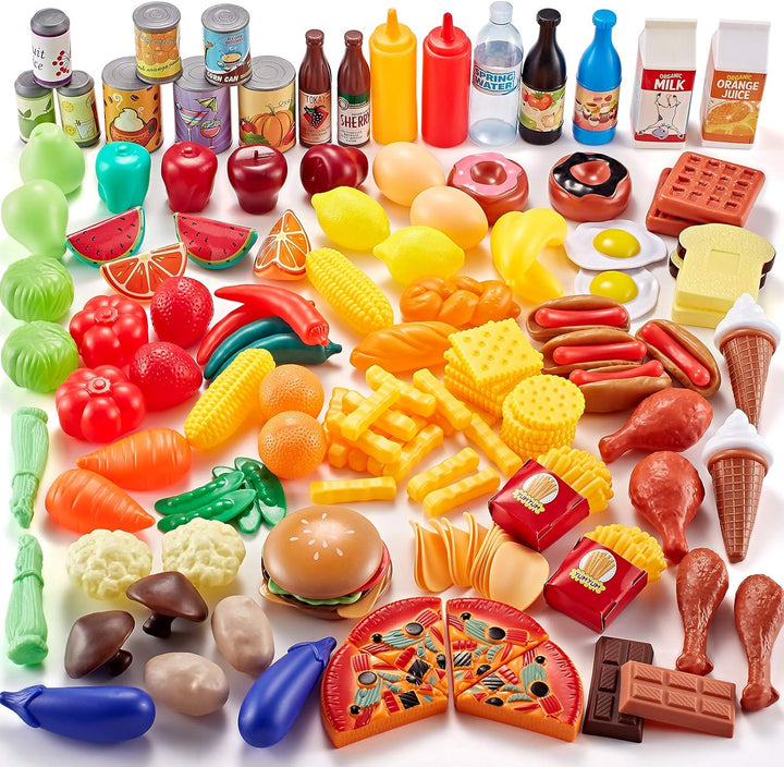 Juego de alimentos Shimfun Play de 143 piezas de comida para niños...
