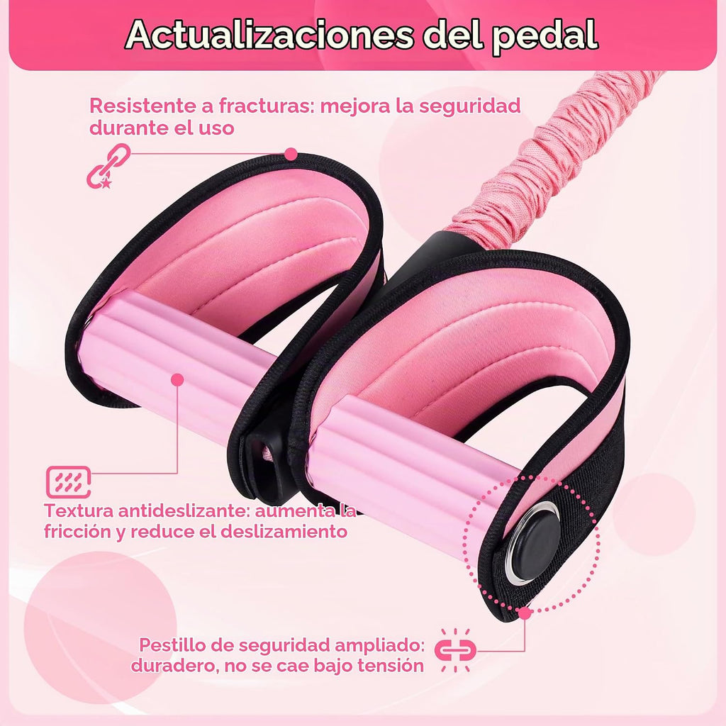 Bandas de Resistencia con Asa para Pedales - Equipo de Ejercicio para Piernas