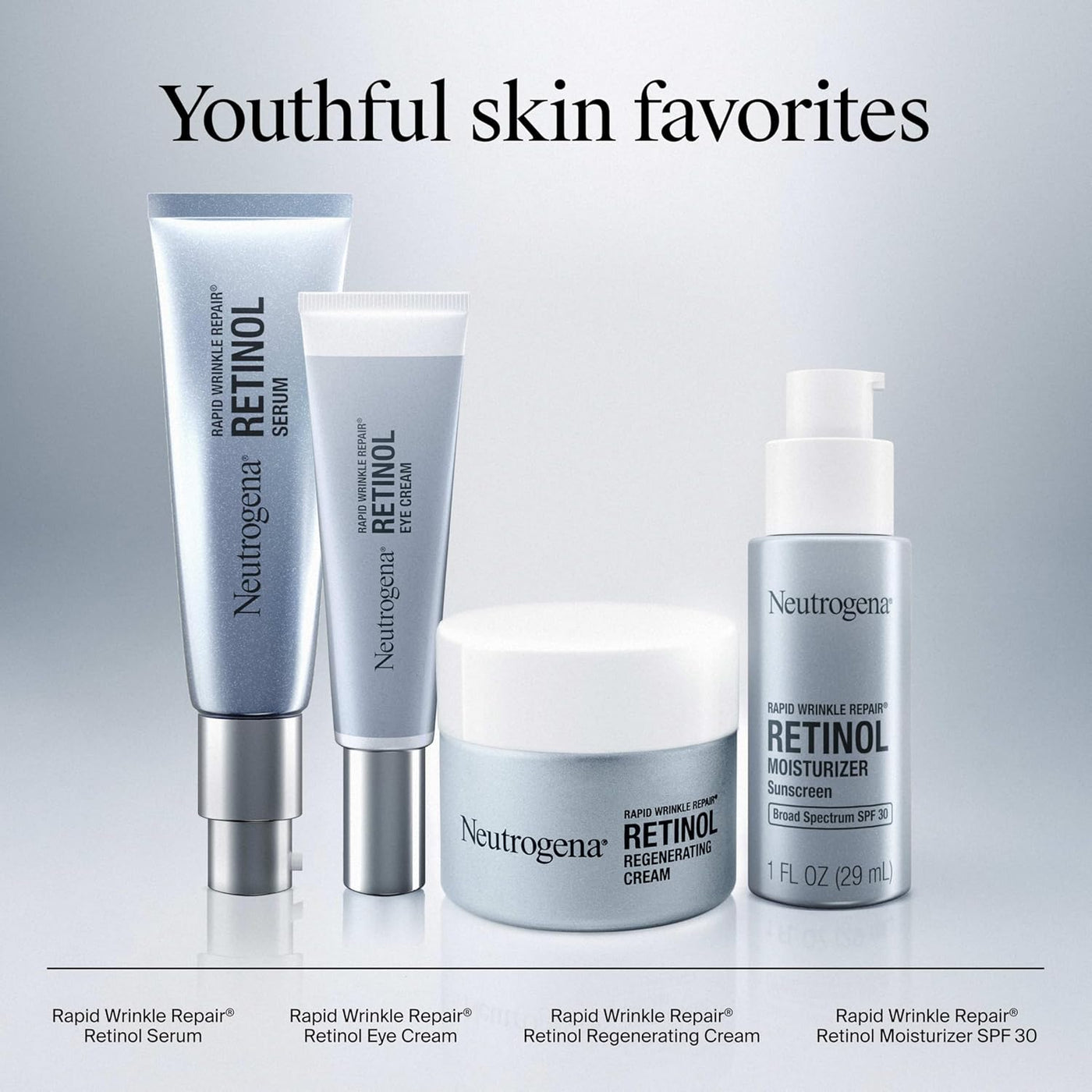 Neutrogena Hidratante facial de retinol de reparación rápida de arr...