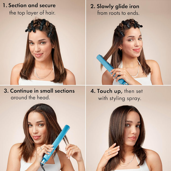 BabylissPRO Nano Titanium Ionic Hair Straightener, Professional Fla...