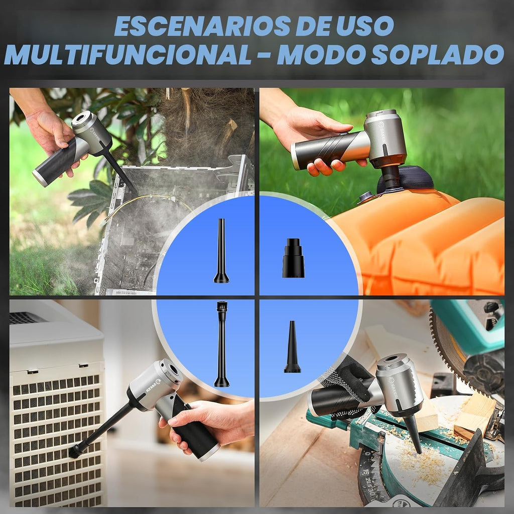 Aspiradora de Mano para Coche Saker Portátil Inalámbrica 17000Pa HL132 Negro