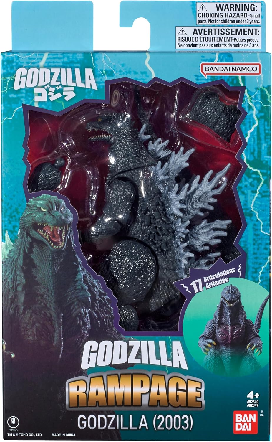 BANDAI Namco - Godzilla 2003 - Godzilla Rampage - Figura de acción de 6