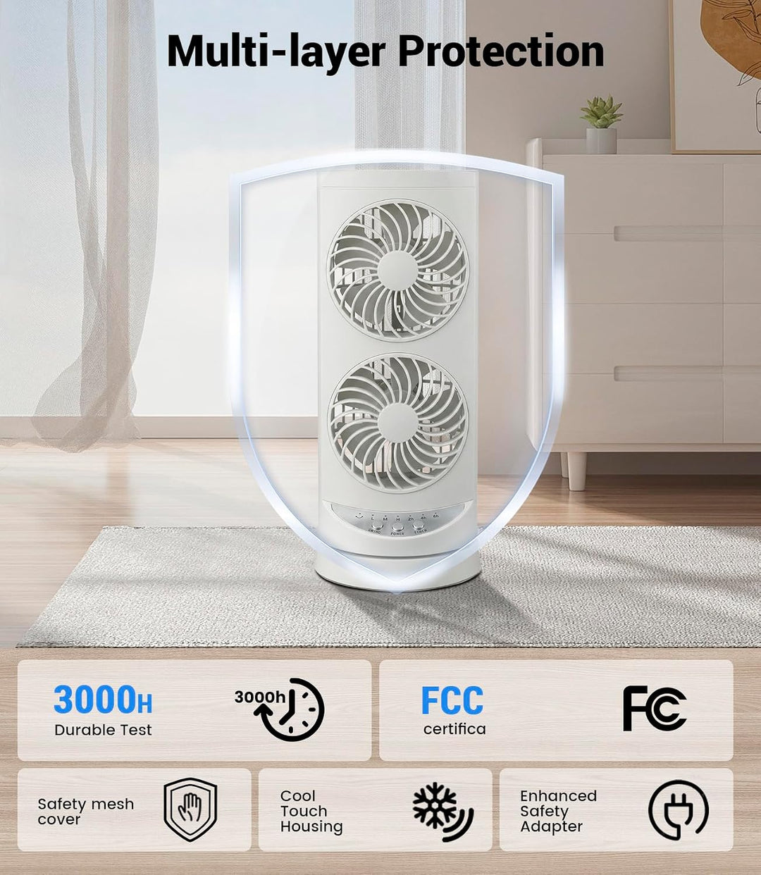 Ventiladores de refrigeración de torre personal que soplan aire frí...