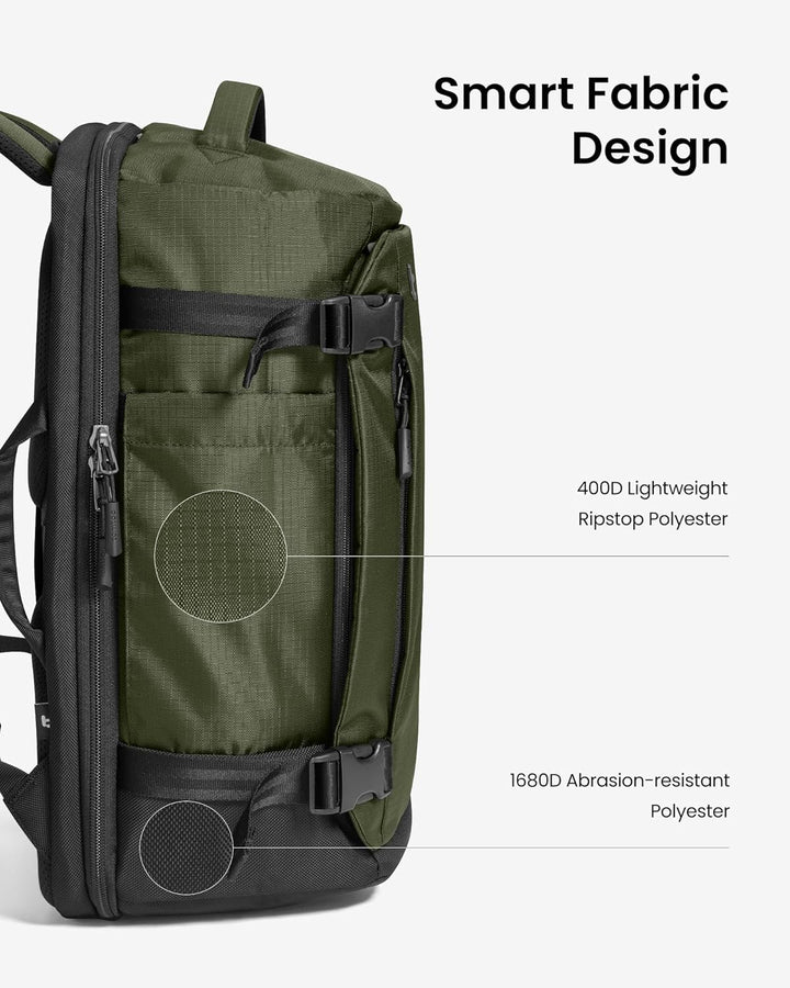 tomtoc Mochila de viaje de 28 litros, equipaje de mano aprobado por...