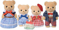 Calico Critters - Biscuit Bear Family - Figuras coleccionables de casa de