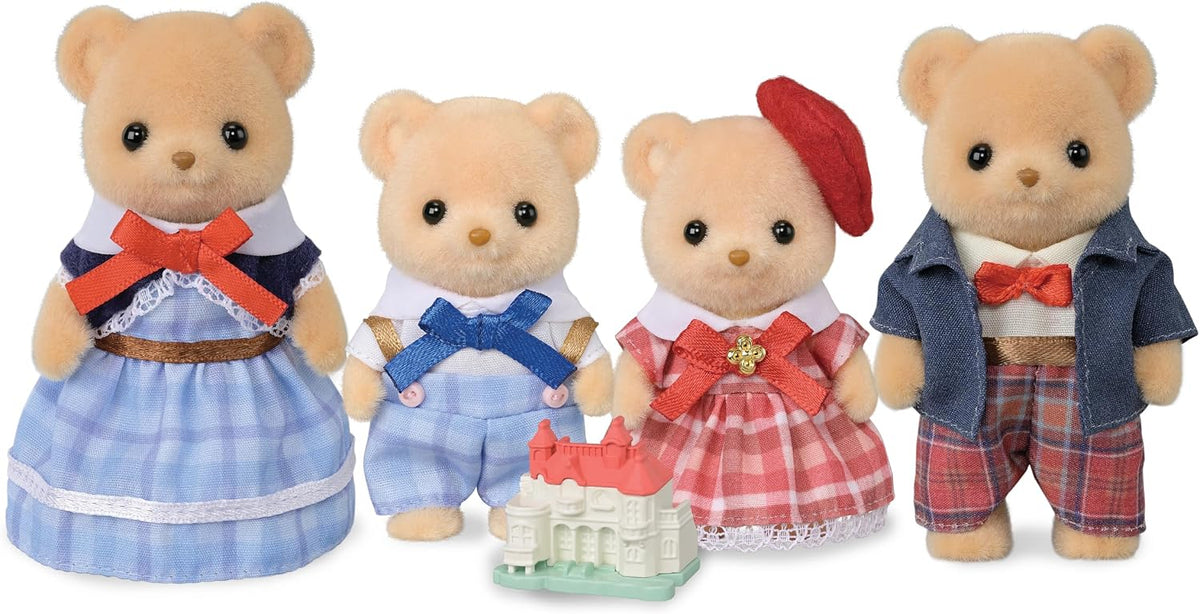 Calico Critters - Biscuit Bear Family - Figuras coleccionables de casa de