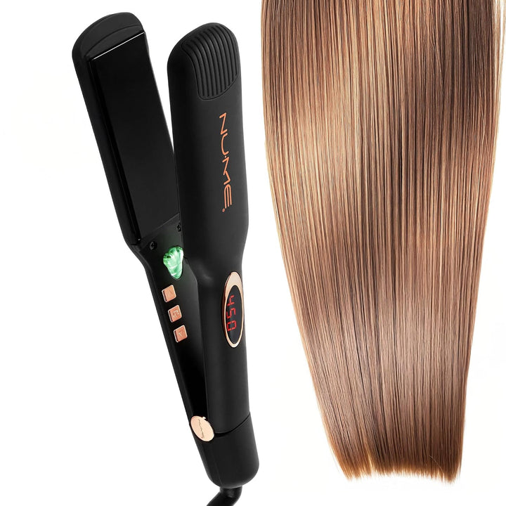 NuMe Megastar X - Plancha de turmalina para el cabello, plancha pla...