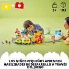 LEGO DUPLO Town Gran Tren Comunitario Interactivo - Juego de tren interactivo para niños y niñas, juguete de aprendizaje para niños y niñas, a partir de 3 años - Idea de regalo para cumpleaños y