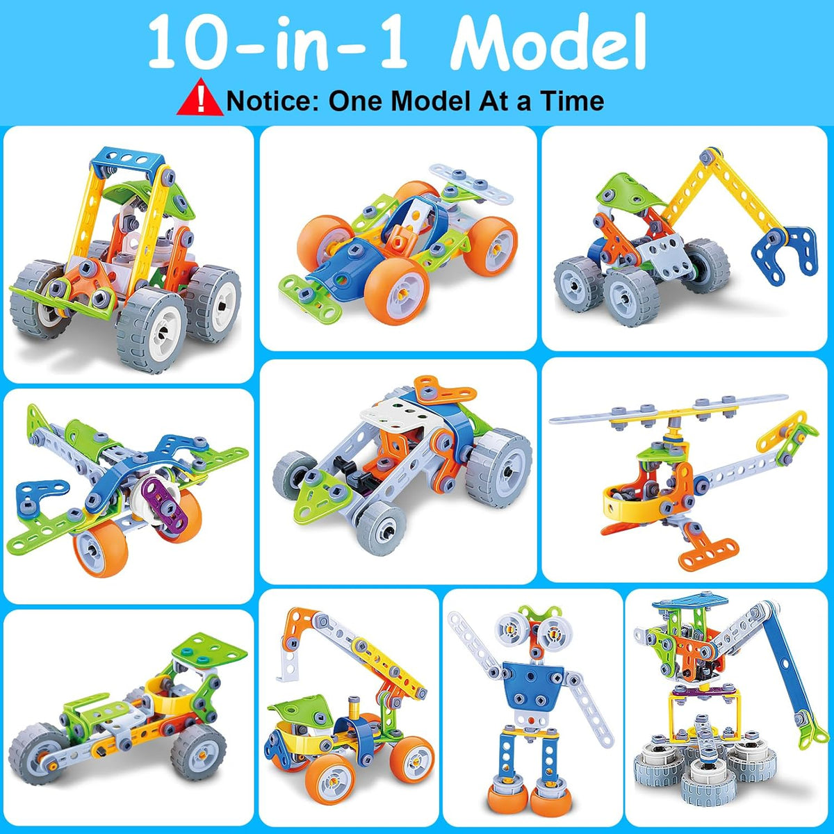 Juguetes STEM 10 en 1 para niños y niñas de 4, 5, 6, 7, 8+ años, regalos de