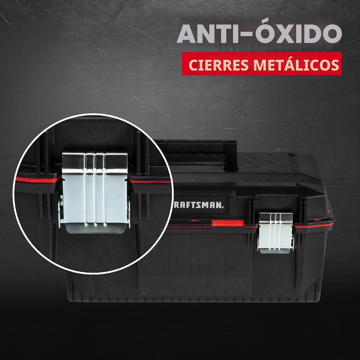 CRAFTSMAN Caja de herramientas PRO, con cerradura, 23 pulgadas (CMST23001)