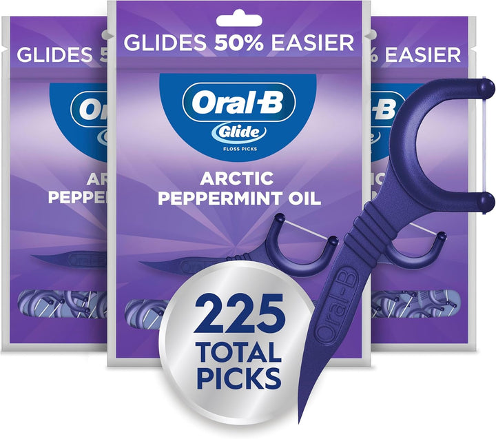 Oral-B Glide Púas de hilo dental de menta con sabor a aceite de men...