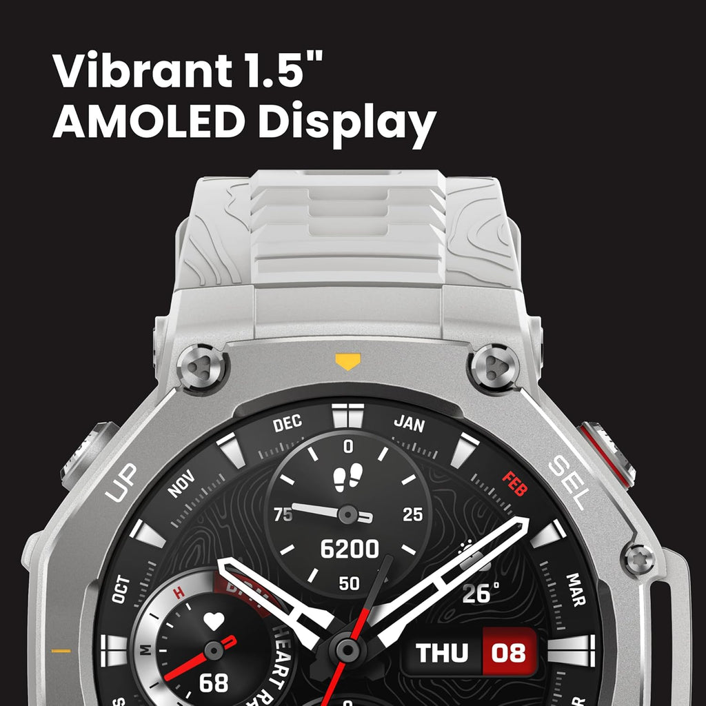 Amazfit T-Rex 3, reloj inteligente, pantalla AMOLED de 1.5", GPS, iOS