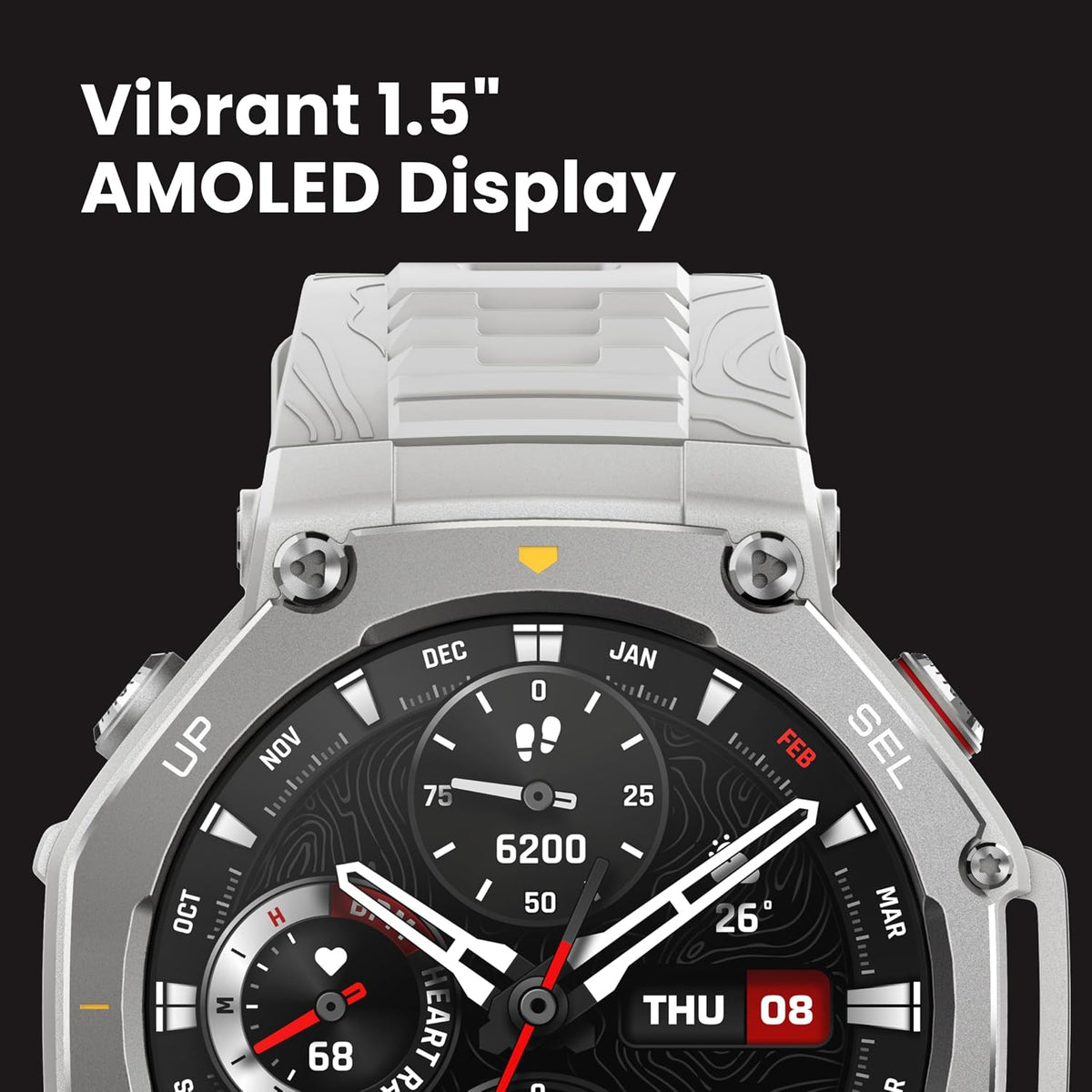 Amazfit T-Rex 3, reloj inteligente, pantalla AMOLED de 1.5", GPS, iOS