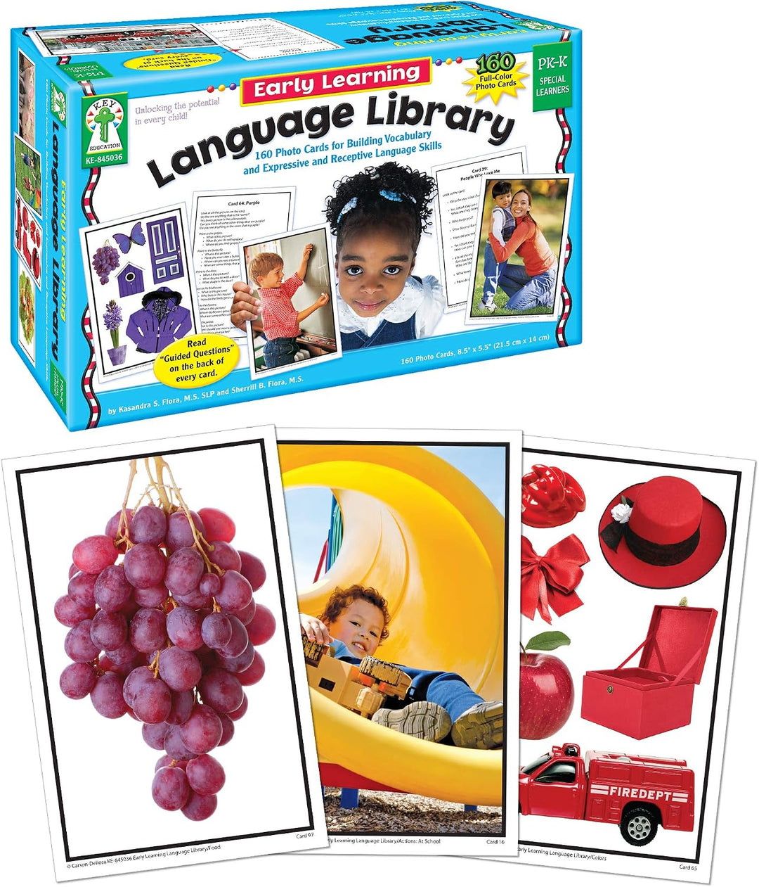 Key Education Tarjetas didácticas de la biblioteca del lenguaje del...