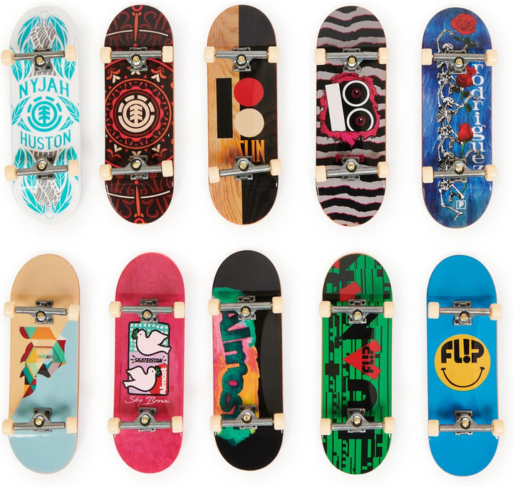 TECH DECK DLX Pro - Paquete de 10 patinetas para dedos, mini patine...