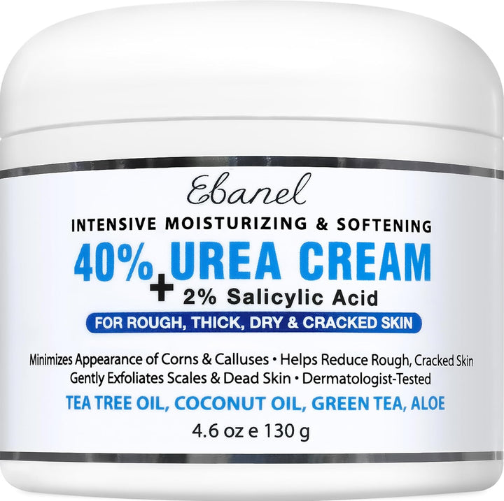 Ebanel Crema de urea 40% más ácido salicílico 2%, crema para pies p...