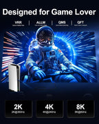 Cable HDMI de fibra óptica de 50 pies, 8K largo HDMI 2.1 cable 48Gbps ultra alta velocidad compatible 8K @60Hz 4K @240Hz dinámico HDR/eARC/HDCP 2.2 y 2.3/3D compatible con PS5 PS4 Xbox HDTV