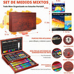 Caliart Art Supplies Kit, 153-Pack Deluxe Drawing Art Set Painting Coloring