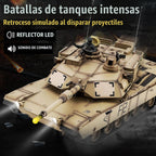 BESTYMXY Tanque RC US M1A2 Abrams Army, HengLong 1:16 2.4GHz Vehículo tanque de control remoto con sonido y luz para mayores de 14 años