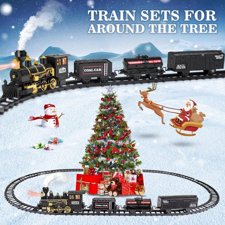 Gloween Tren para árbol de Navidad Juegos de tren de