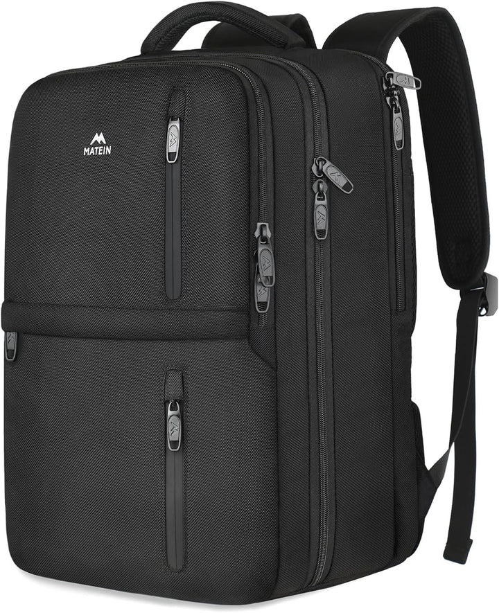 MATEIN - Mochila de viaje para laptop, aprobada para vuelos, con co...